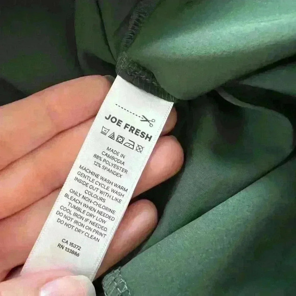 Joe Fresh Active Womens Green Track Jogger Activewear Lightweight Pants Medium - Picture 9 of 10